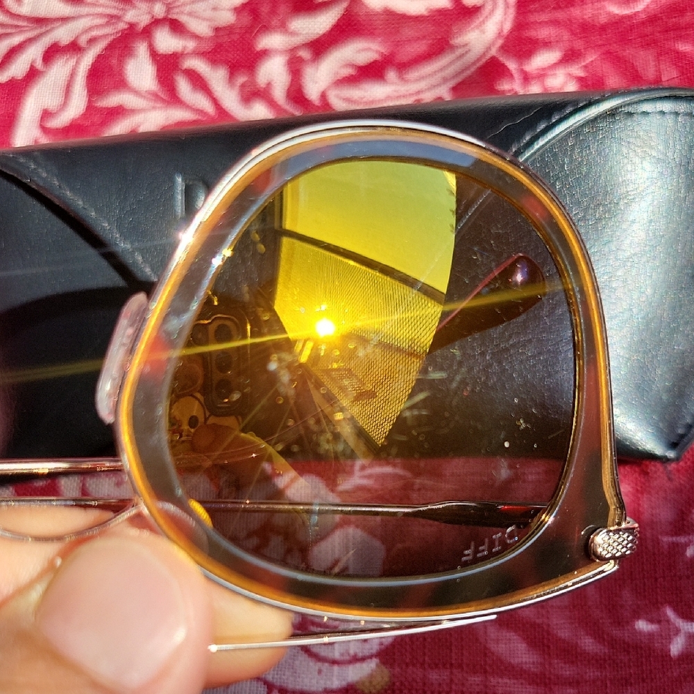 Diff Eyewear Red and Yellow Sunglasses - Picture 3 of 4